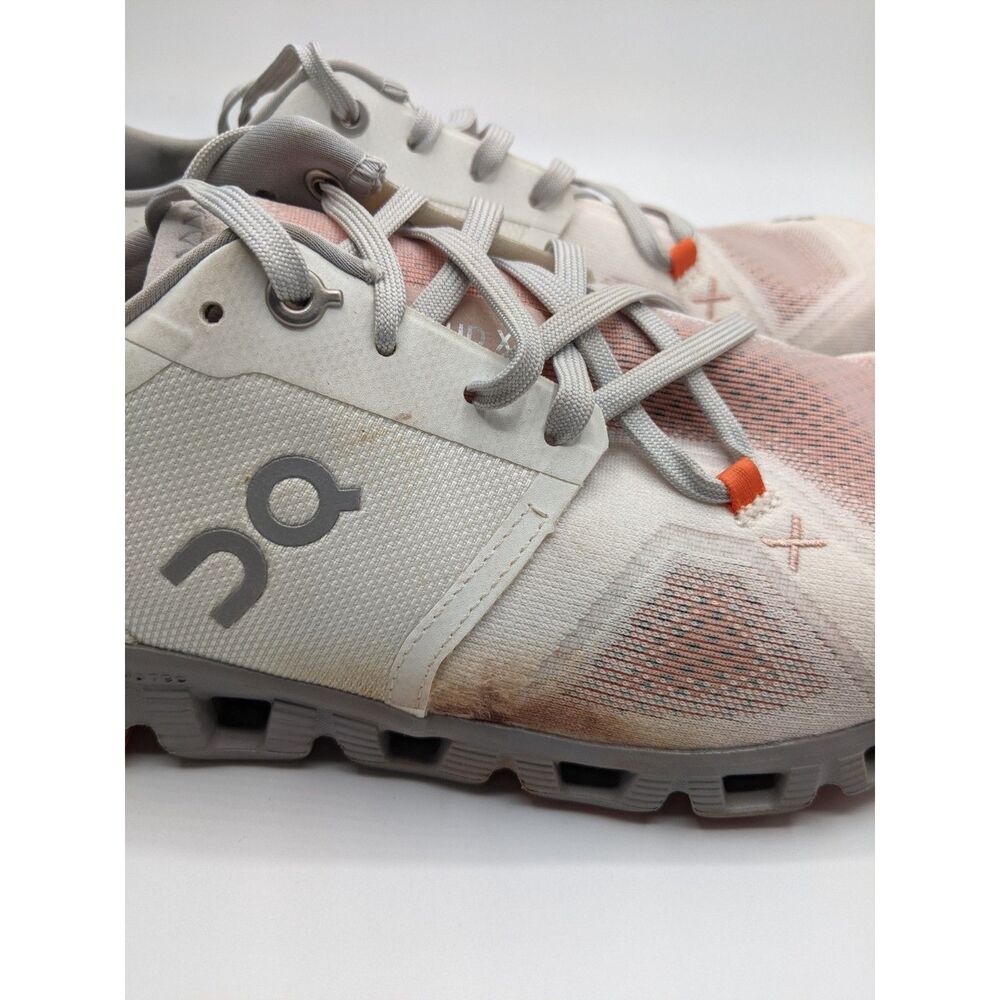 On Women's Cloud X 3 Sneakers, Ivory/Alloy, 9.5 Medium US - Picture 7 of 14